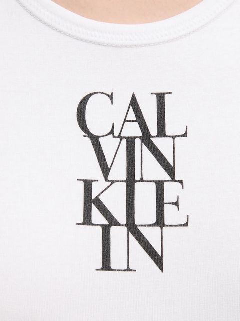Calvin Klein Jeans top kolor biały LV044C219G - zdjęcie produktu nr 2