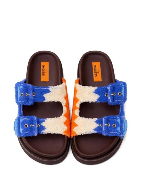 Missoni zigzag pattern buckle-fastening sandals - Blue - zdjęcie produktu nr 2