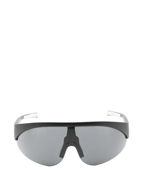 Moncler Eyewear matte-frame shield sunglasses - Black - zdjęcie produktu nr 1