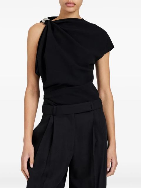Proenza Schouler draped embellished top - Black - zdjęcie produktu nr 2
