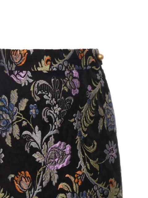 Chloé floral-jacquard mini skirt - Black - zdjęcie produktu nr 2