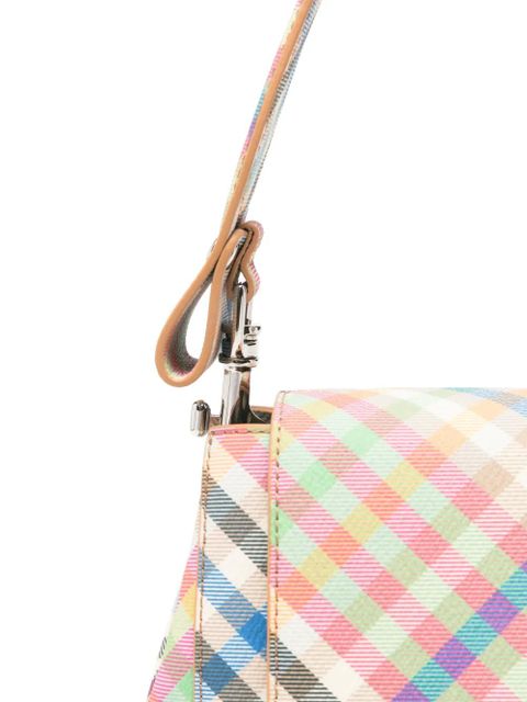 Vivienne Westwood medium Hazel check-pattern shoulder bag - Pink