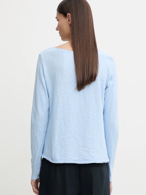 Marc O'Polo longsleeve bawełniany kolor niebieski 5000009292