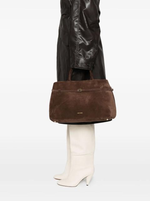 Manu Atelier Le Cambon suede handbag - Brown