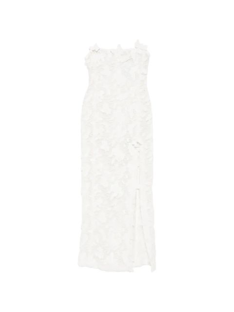 Blumarine butterfly-appliqué lace maxi dress - White - zdjęcie produktu nr 1
