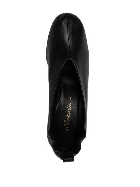3.1 Phillip Lim Nadia elasticated leather pumps - Black