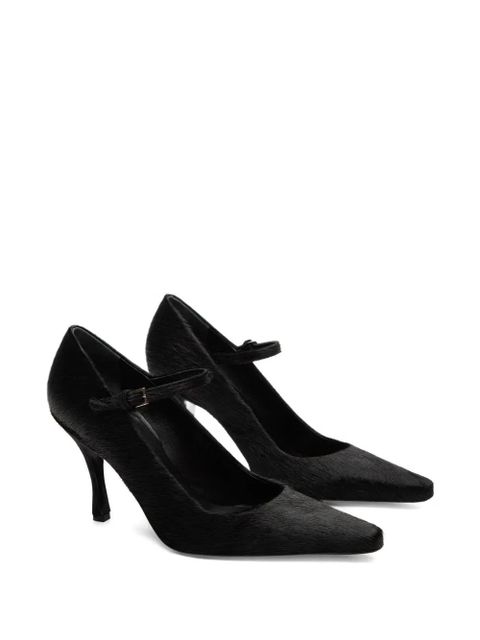 LouLou de Saison 85mm Kabel pony-effect leather pumps - Black - zdjęcie produktu nr 2