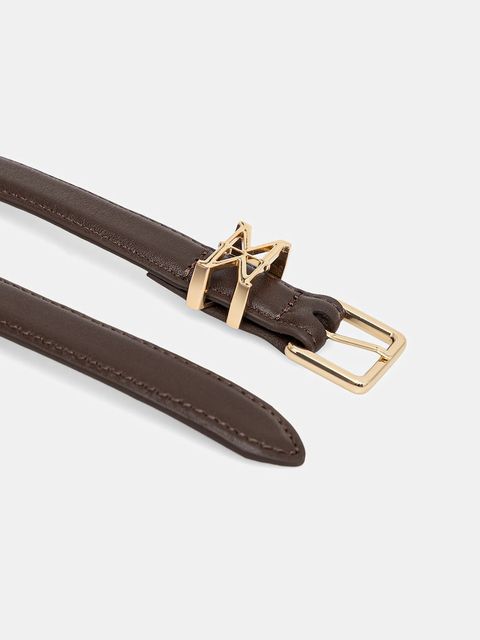 Marc O'Polo pasek skórzany damski kolor brązowy 5000009113 - zdjęcie produktu nr 2