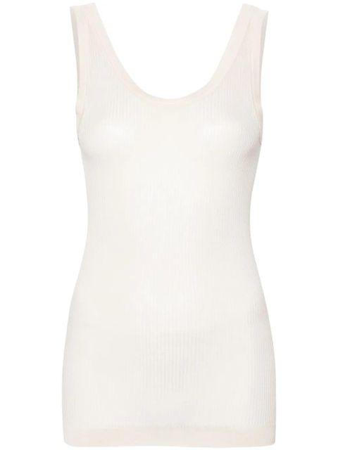 LEMAIRE fine-ribbed seamless tank top - Neutrals - zdjęcie produktu nr 1