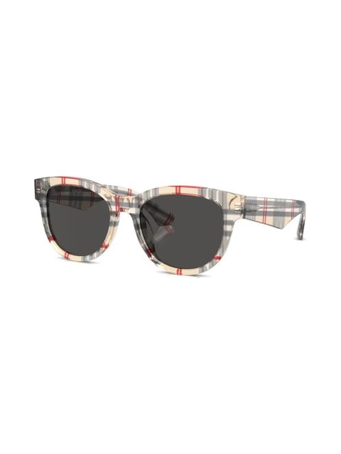 Burberry Eyewear Vintage Check pantos-frame sunglasses - Neutrals - zdjęcie produktu nr 2