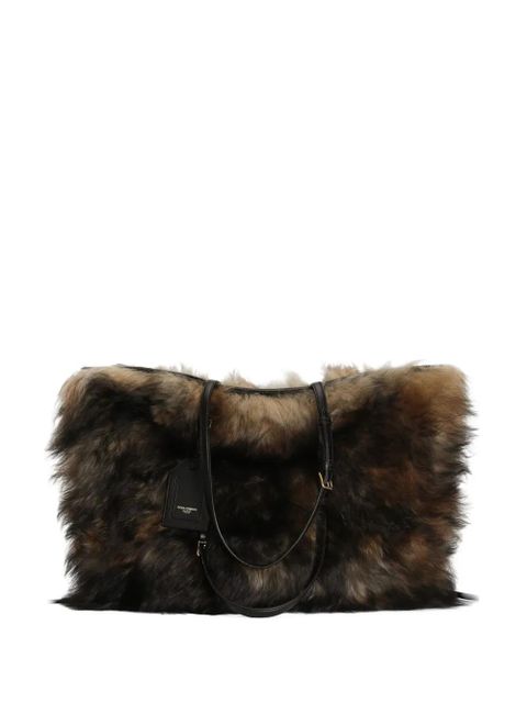 Dolce & Gabbana Atene fur tote bag - Brown - zdjęcie produktu nr 1