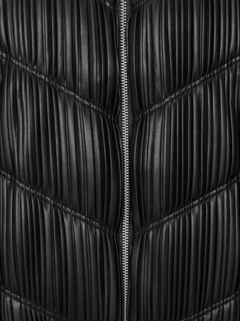 ROTATE BIRGER CHRISTENSEN pleated bomber jacket - Black