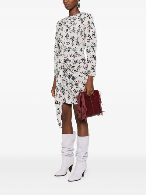 Maje M fringed leather tote bag - Red