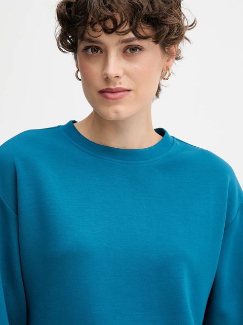 United Colors of Benetton bluza damska kolor turkusowy gładka 3Y2F3M07M