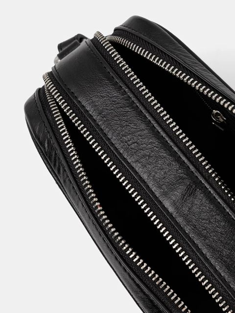 Pinko torebka skórzana kolor czarny 104336 A2JC