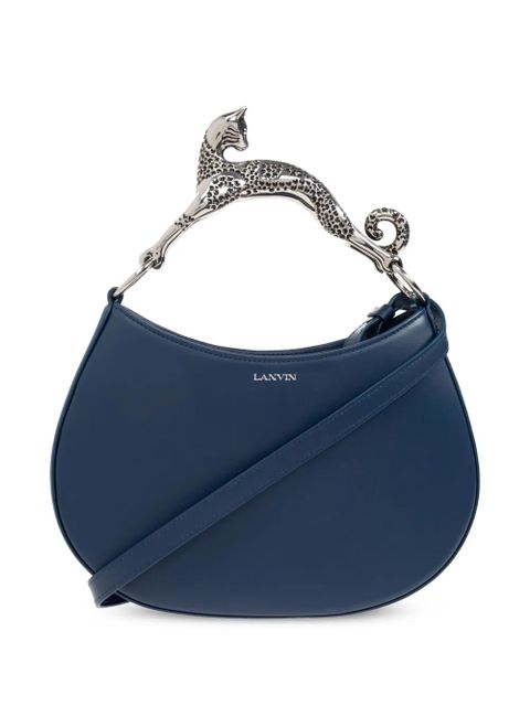 Lanvin cat-handle leather tote bag - Blue - zdjęcie produktu nr 1