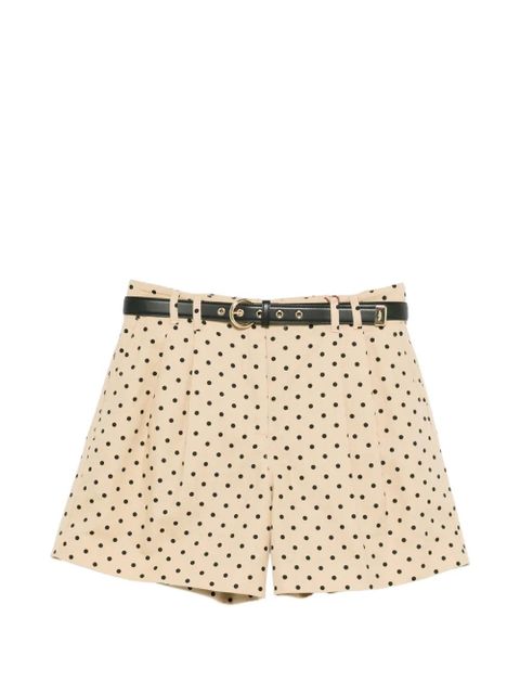 Max Mara polka-dot belted shorts - Neutrals - zdjęcie produktu nr 1