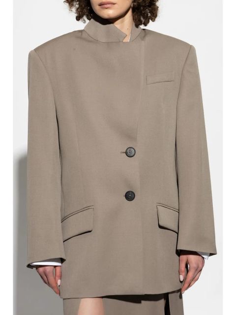 The Attico wool gabardine blazer - Neutrals - zdjęcie produktu nr 2