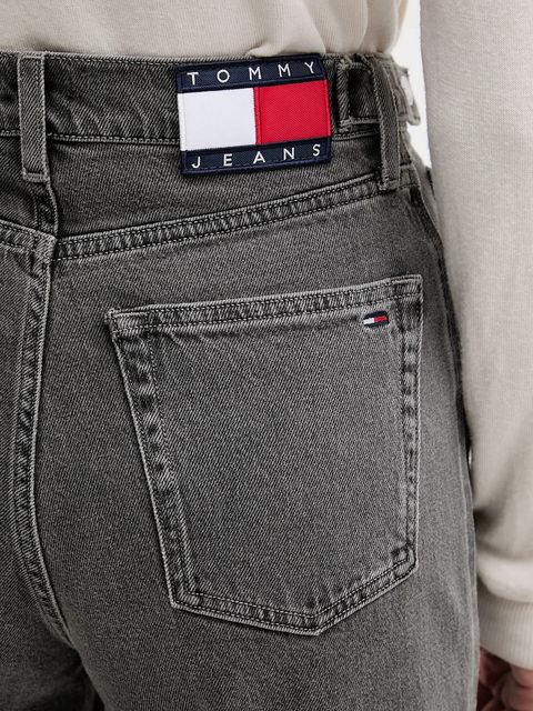 Tommy Jeans jeansy damskie kolor szary DW0DW21795