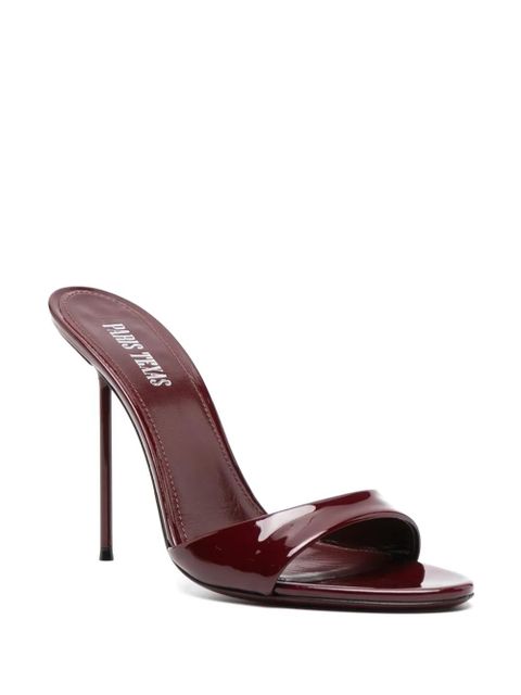 Paris Texas Lidia 105mm patent-leather mules - Red - zdjęcie produktu nr 2