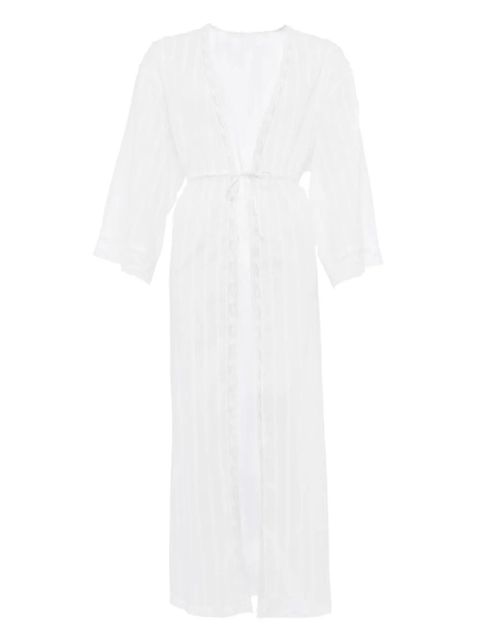 ERES Lactée lace-trim maxi robe - White - zdjęcie produktu nr 1