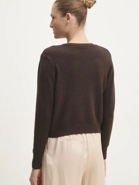 Answear.LAB kardigan damski kolor brązowy lekki