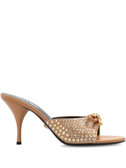 Versace 85mm Opera embellished bow sandals - Brown - zdjęcie produktu nr 1