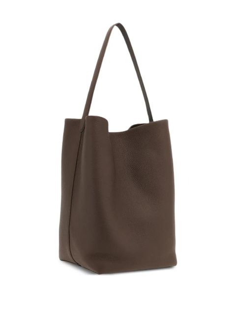 The Row N/S Park grain-leather shoulder bag - Brown - zdjęcie produktu nr 2