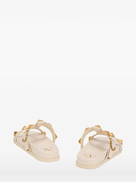 Valentino Garavani studded strapped flat sandals - Neutrals - zdjęcie produktu nr 2