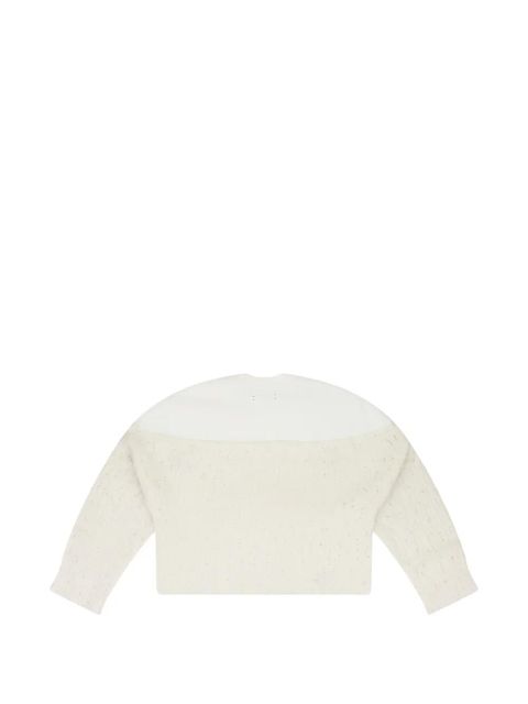 AMIRI drop needle crewneck knitted top - Neutrals - zdjęcie produktu nr 2