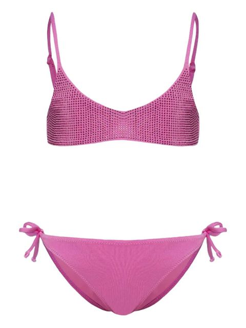 MC2 Saint Barth rhinestone-embellished bikini - Pink - zdjęcie produktu nr 1