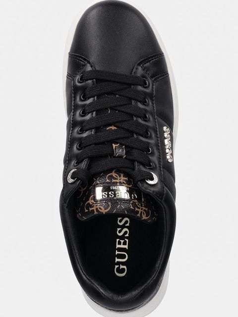 Guess sneakersy WELLI damskie kolor czarny FLFWLL PEL12