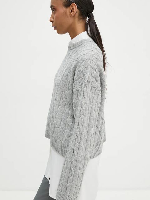 2NDDAY sweter z domieszką wełny Quito damski kolor szary 2245340456