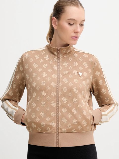 Guess bluza PEONY damska kolor beżowy wzorzysta V5YQ07 K0282 - zdjęcie produktu nr 1