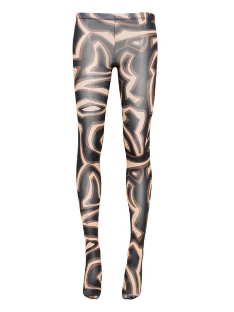 PUCCI abstract-print tights - Brown - zdjęcie produktu nr 1