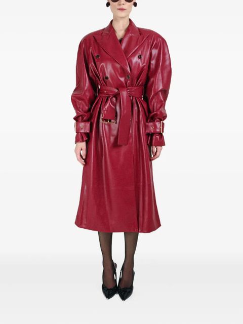Rowen Rose double-breasted belted coat - Red - zdjęcie produktu nr 2