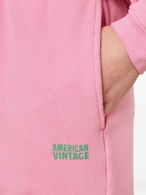 American Vintage Izubird elasticated track pants - Pink