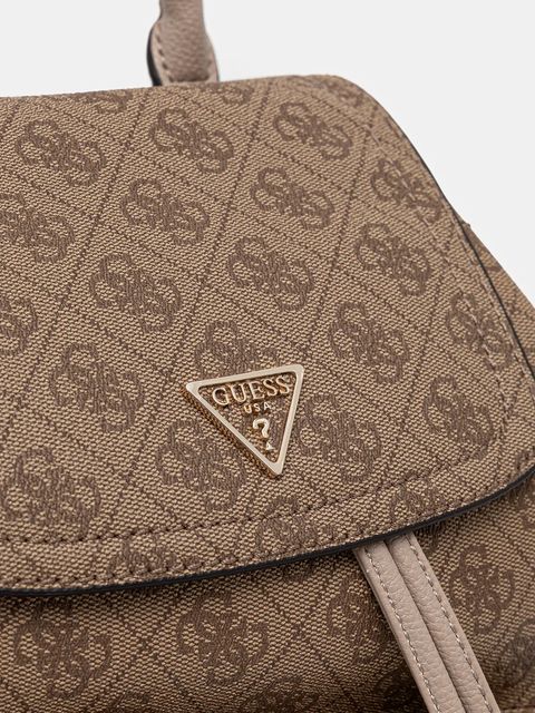 Guess plecak MANHATTAN damski kolor beżowy mały wzorzysty HWSG71 18310