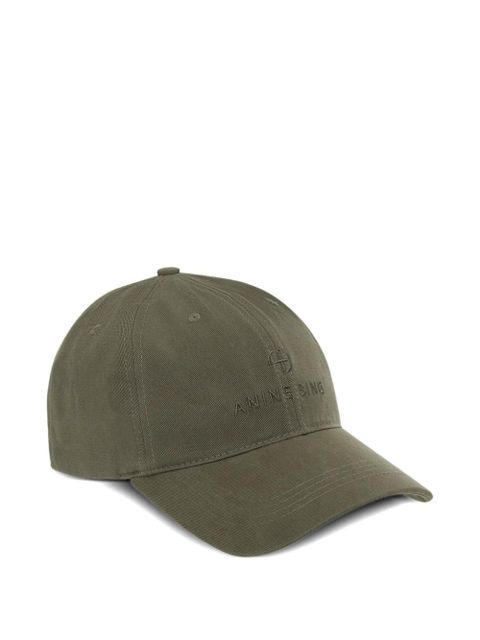 ANINE BING Jeremy logo-embroidered baseball cap - Green