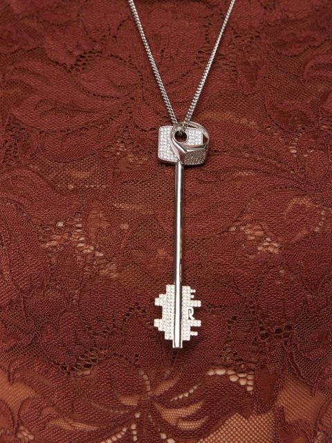 Rabanne key-pendant necklace - Silver