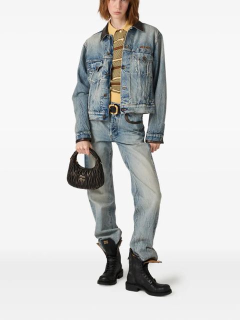 Miu Miu Wander matelassé leather shoulder bag - Brown - zdjęcie produktu nr 2