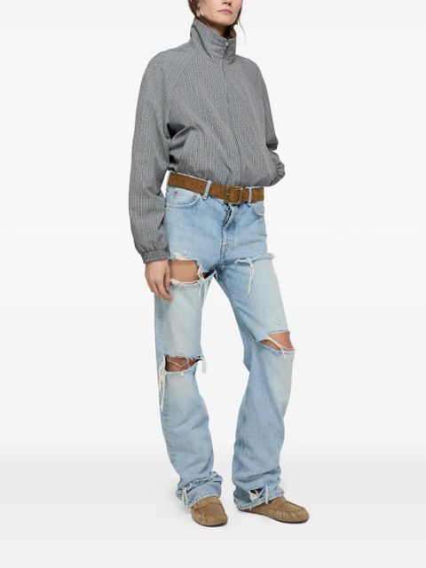 Acne Studios plaid zip jacket - Grey - zdjęcie produktu nr 2