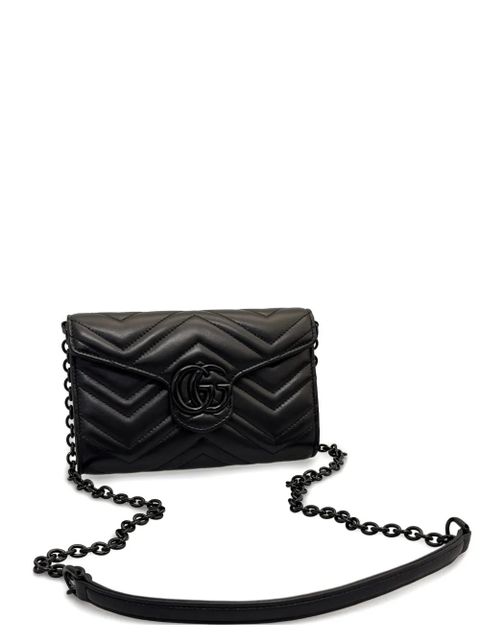 Gucci chain-strap logo-detail shoulder bag - Black - zdjęcie produktu nr 1