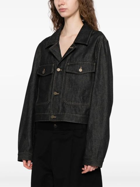 LEMAIRE cropped denim jacket - Black
