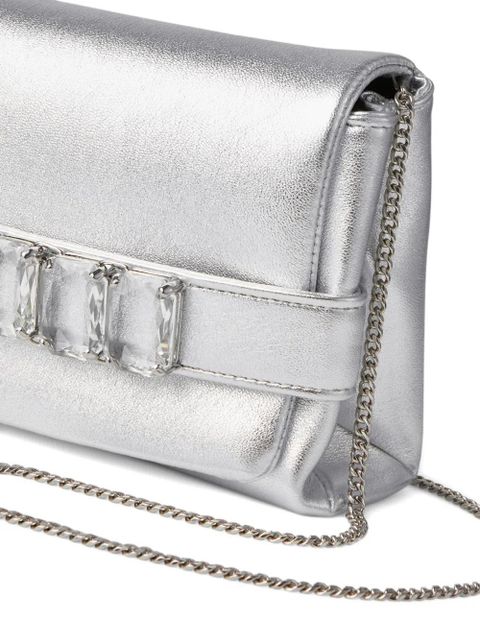 Jimmy Choo Kya clutch bag - Silver