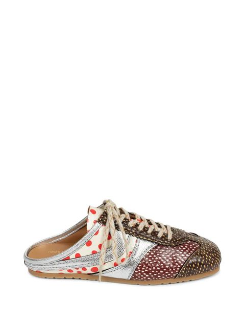 DRIES VAN NOTEN polka-dot lace-up slip-ons - Brown - zdjęcie produktu nr 1