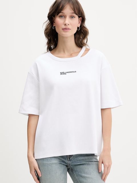 Karl Lagerfeld Jeans t-shirt damski - zdjęcie produktu nr 2