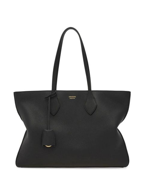 Ferragamo leather tote bag - Black - zdjęcie produktu nr 1