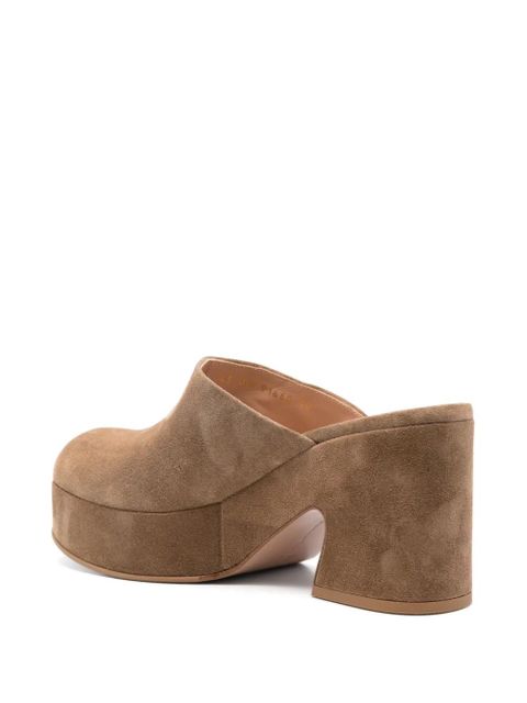 Gianvito Rossi 90mm Lyss mules - Brown