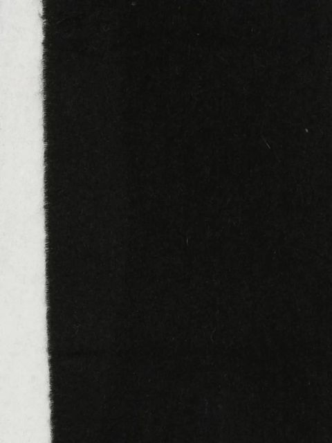 Sportmax two-tone fringed scarf - Black - zdjęcie produktu nr 2